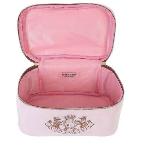 Juicy couture velour cosmetic bag logo NWT - Picture 3 of 4